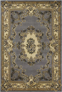 Homeroots.co 352465 5' X 7' Polypropylene Slate Blue Area Rug