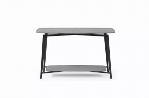 Homeroots.co 372159 47 X 16 X 30 Grey Oak Metal Console