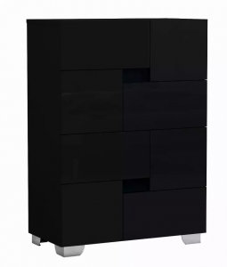 Homeroots.co 329646 44 Superb Black High Gloss Chest