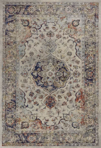 Homeroots.co 352579 5' X 7'  Ft Polypropylene Ivory  Area Rug