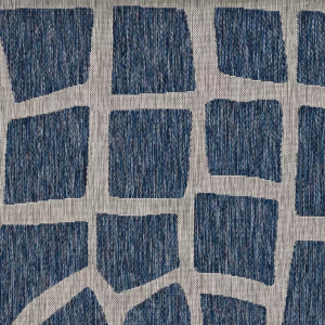 Homeroots.co 375230 94 X 130 Blue Or  Grey Polypropylene Rug