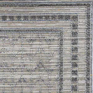 Homeroots.co 375580 94 X 121 Grey Polypropylene Rug