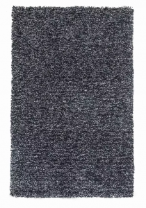 Homeroots.co 352645 5' X 7'  Polyester Black Heather Area Rug