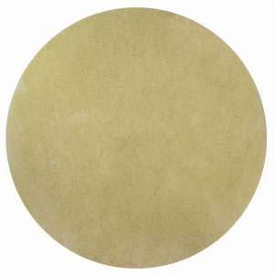 Homeroots.co 349788 8' Round  Polyester Canary Yellow Area Rug