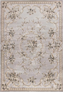 Homeroots.co 350364 9' X 12'  Polypropylene Light Grey Area Rug