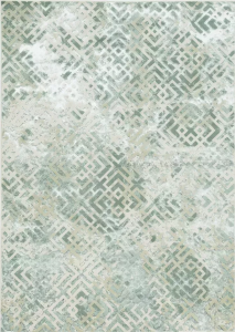 Homeroots.co 349970 7' X 10'  Polyester Sand Silver Area Rug