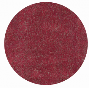 Homeroots.co 352622 6' Round  Polyester Red Heather Area Rug