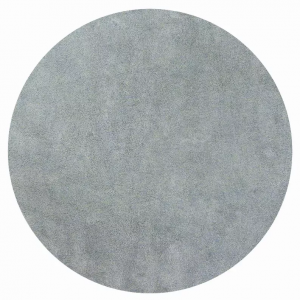 Homeroots.co 349771 8' Round  Polyester Blue Heather Area Rug