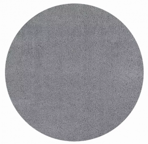 Homeroots.co 349781 8' Round  Polyester Grey Area Rug