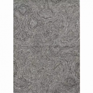 Homeroots.co 375365 90 X 114 X 0.5 Grey Wool Viscose Rug