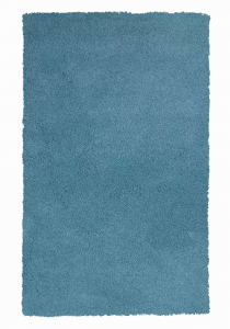 Homeroots.co 352640 5' X 7'  Polyester Highlighter Blue Area Rug