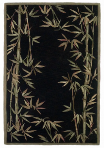 Homeroots.co 350318 7' X 9'  Wool Black Area Rug