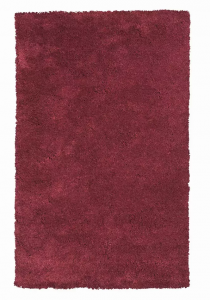 Homeroots.co 350094 8' X 11'  Solid  Red Shag Area Rug