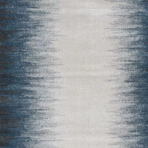 Homeroots.co 374855 63 X 91 Ivory  Blue Polypropylene Rug