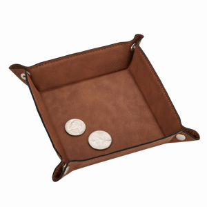 Creative 2764 Leatherette Snap Tray, Caramel 5 Snappe