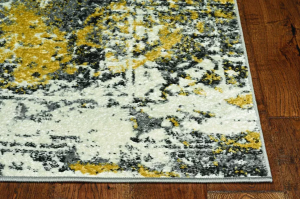 Homeroots.co 375418 2' X 7' Grey Polypropylene Area Rug