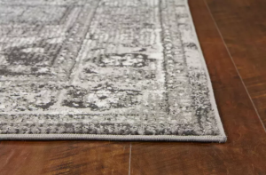 Homeroots.co 375371 2' X 7' Grey Polypropylene Area Rug