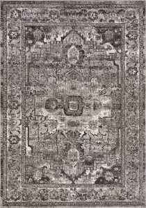 Homeroots.co 375372 5' X 7' Grey Polypropylene Rug