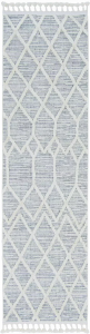 Homeroots.co 375674 94 X 130 Ivory  Grey Polyester Rug