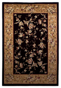 Homeroots.co 354183 7' X 10'  Polypropylene Black Or  Beige Area Rug