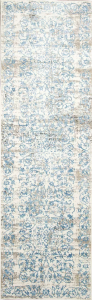 Homeroots.co 374503 79 X 114 Ivory Or Blue Polypropylene Or Viscose Ru