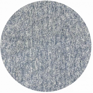 Homeroots.co 352625 6' Round  Polyester Slate Heather Area Rug