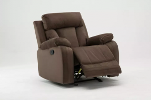 Homeroots.co 329381 40 Modern Brown Fabric Chair