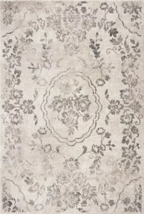 Homeroots.co 350055 7' X 9'  Polypropylene Grey Area Rug