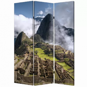 Homeroots.co 274858 1 X 48 X 72 Multi Color Wood Canvas Machu Picchu  