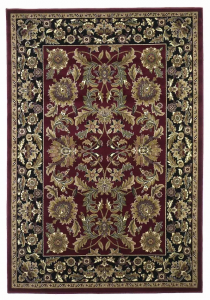 Homeroots.co 352415 5' X 7' Polypropylene Red Or Black Area Rug