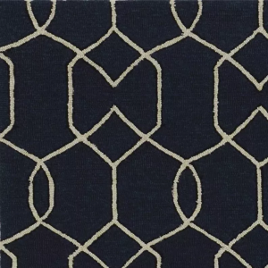 Homeroots.co 354096 7' Square Uv Treated Polypropylene Navy Area Rug