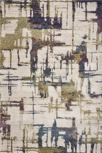 Homeroots.co 350273 8' X 13' Ivory And Multi Abstract Area Rug