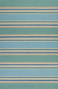 Homeroots.co 349926 7' X 9'  Uv Treated Polypropylene Ocean Area Rug