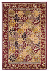 Homeroots.co 352423 5' X 7' Polypropylene Red Area Rug