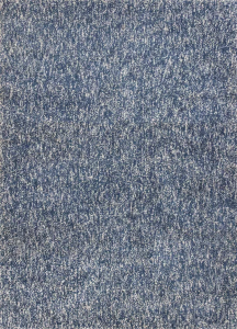 Homeroots.co 349879 7' X 9'  Polyester Indigo Or  Ivory  Heather Area 