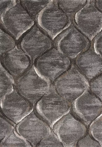 Homeroots.co 349938 7 X 10  Polypropylene Charcoal Area Rug