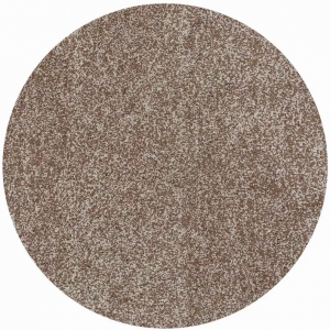 Homeroots.co 352619 6' Round  Polyester Beige Heather Area Rug