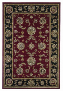 Homeroots.co 352407 5' X 7' Polypropylene Red Or Black Area Rug