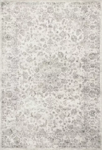 Homeroots.co 350120 7' X 11'  Viscose Silver Area Rug