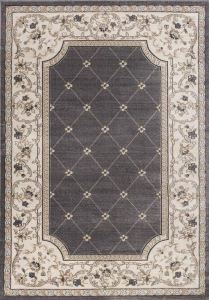 Homeroots.co 352973 7' X 9'  Polypropylene Grey Or  Ivory  Area Rug