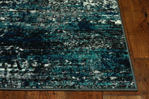 Homeroots.co 375424 63 X 91 Grey Or  Blue Polypropylene Rug