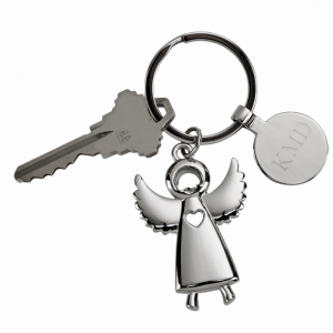 Creative 2430 Standing Angel Key Chain With Angle, 3.5