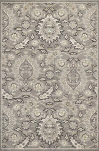 Homeroots.co 352974 7' X 10'  Uv Treated Polypropylene Grey Area Rug