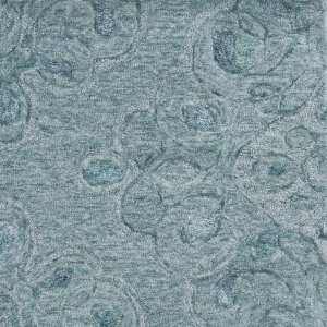 Homeroots.co 375362 102 X 138 Seafoam Wool Or Viscose Rug