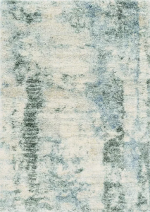 Homeroots.co 349690 7' X 9'  Polypropylene Ivory Or Blue Area Rug