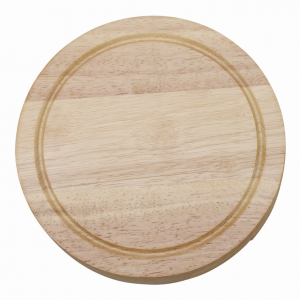 Creative 15821 Round Wood Cheeseboard With 4 Stainless Steel Handle Ut