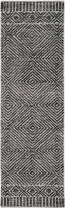 Homeroots.co 374738 108 X 156 Grey Or  Black Wool Rug