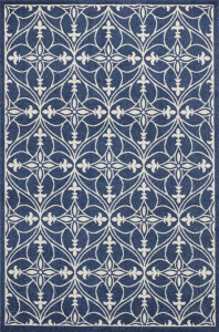 Homeroots.co 352600 6' X 9'  Uv Treated Polypropylene Denim Area Rug