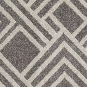 Homeroots.co 375002 79 X 114 Grey Polypropylene Rug