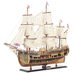 Old T275 Exclusive Edition Hms Endeaver Open Hull Model Ship